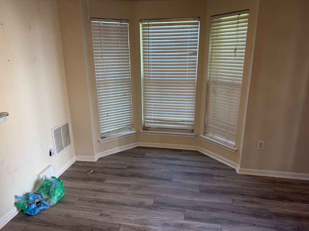 Empty broom-swept room after the tenant turnover cleanout in Walden, Crofton, MD