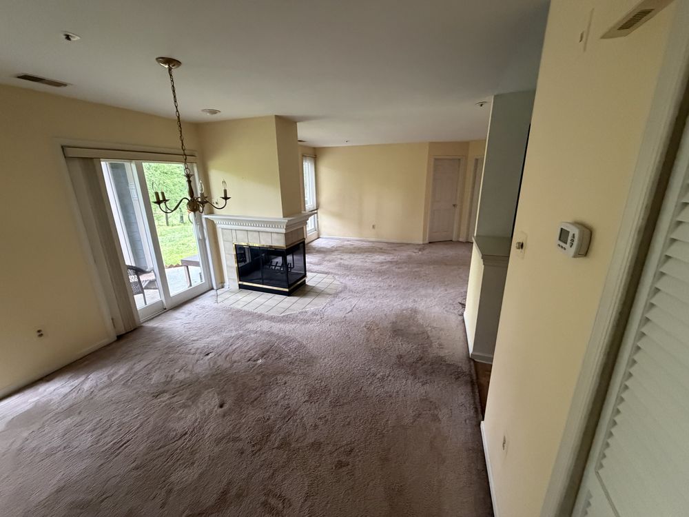 Empty condo interior ready for listing photos after furniture removal in Ellicott City, MD