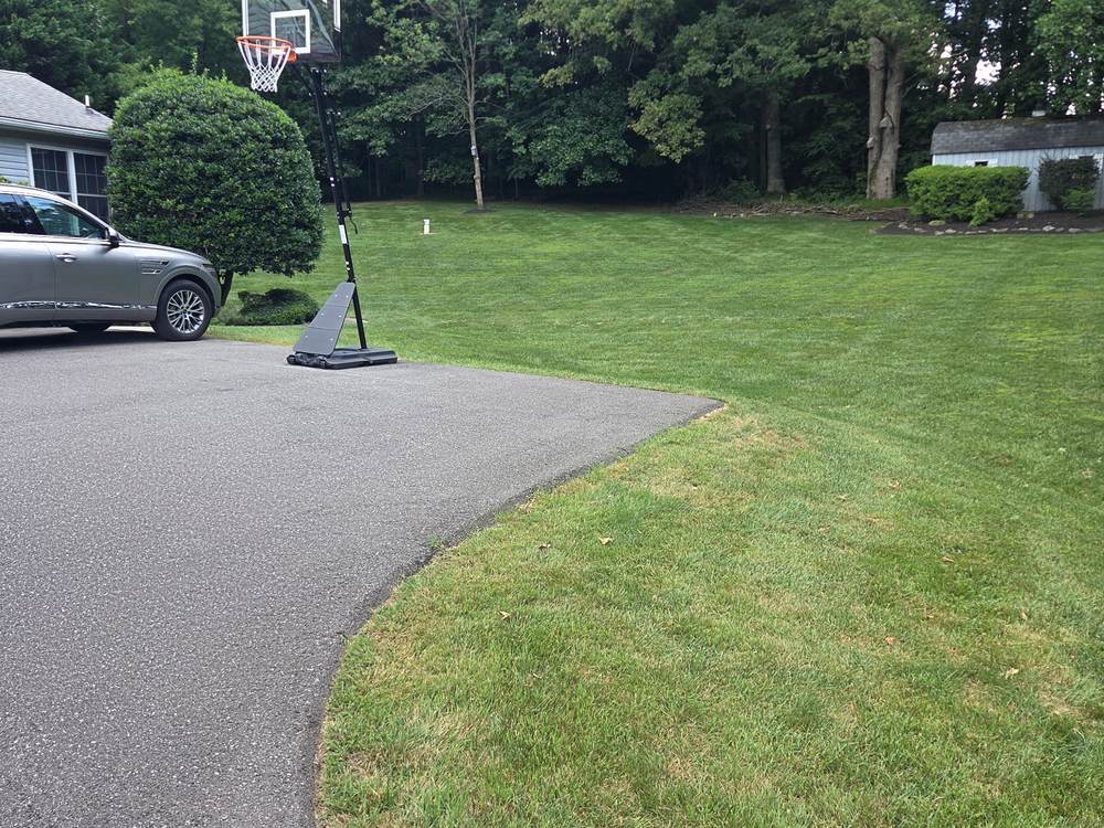 Cleared driveway with the trampoline, grill, and poles all hauled away in Fulton, MD